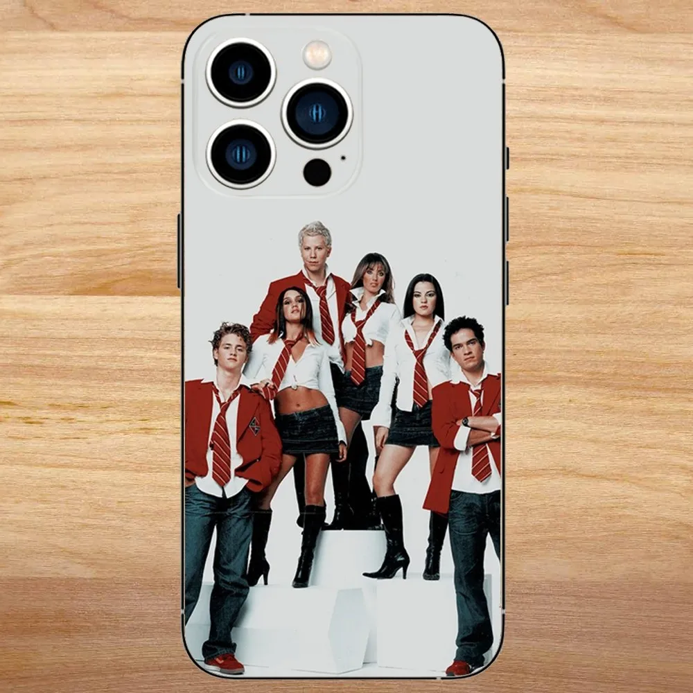 RBD Rebelde Phone Case For iPhone15,14,13,12,11,Pro,Max,Plus,Mini,X,XS,XR,8,7,6,S,Plus,SE Soft Black Case