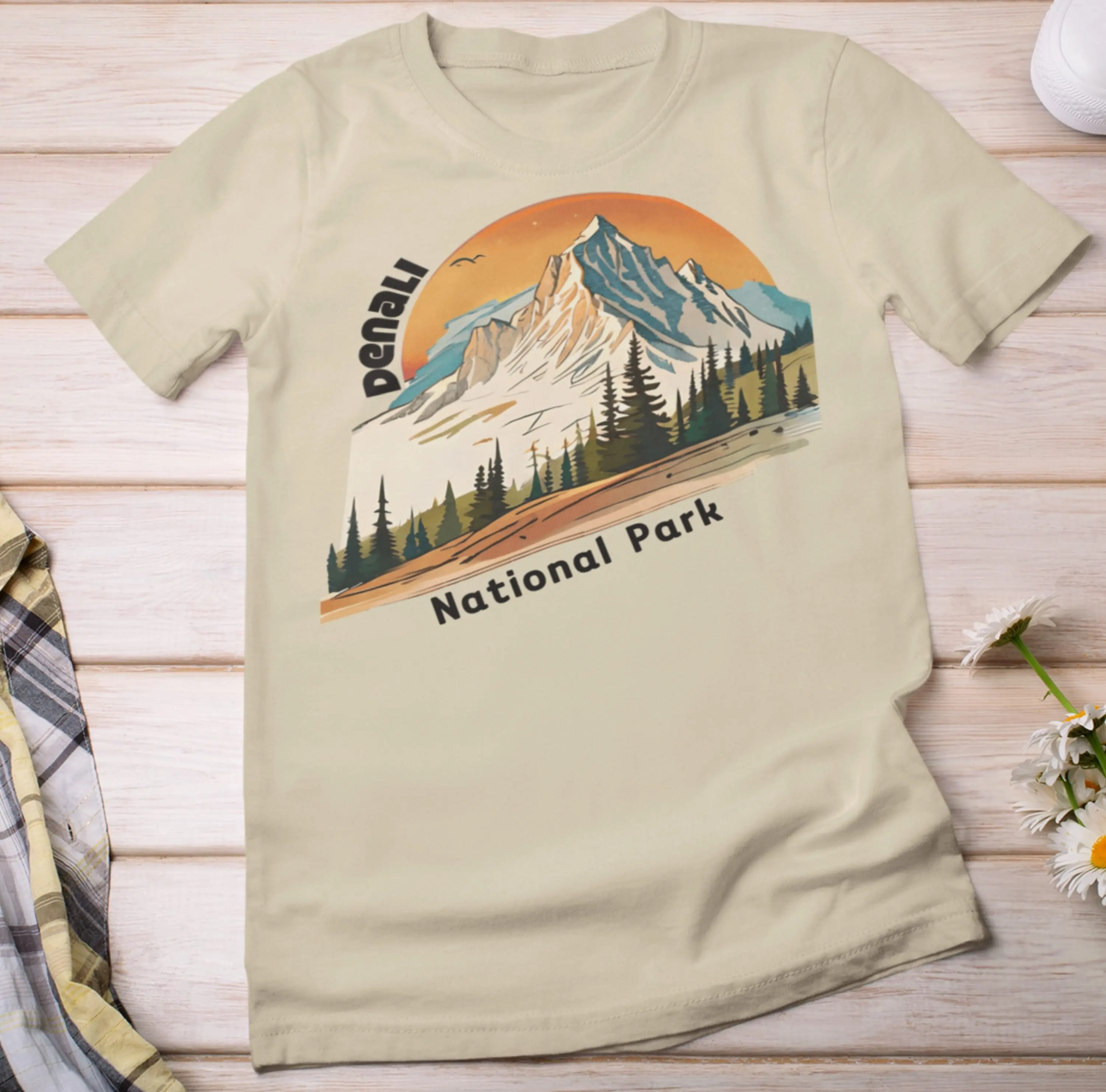 

Denali Park T Shirt National Camping Souvenir Hiking