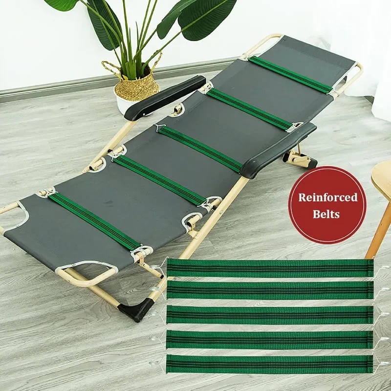 Ersatz-Reparaturset für Liegestühle, verstärkte Ersatzgurte und Bungee-Seile mit Haken für Deck-, Terrassen-, Schwerkraft-Sonnenliegenstühle