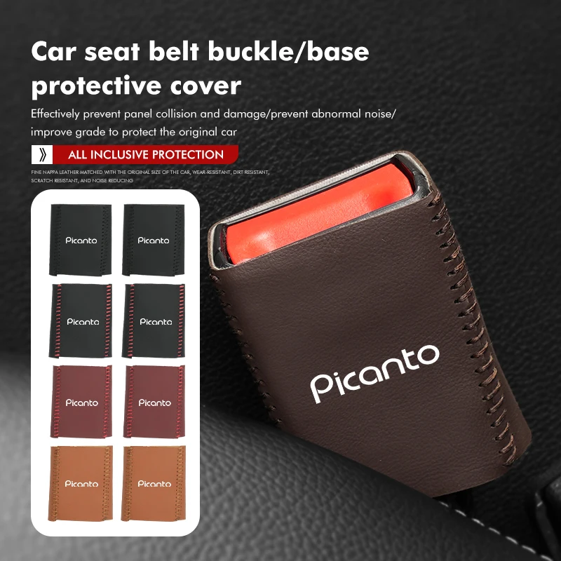 Capa protetora anti-arranhões para cinto de segurança de carro, 2 peças, para KIA K5 K2 Sportage Ceed Sorento Picanto Optima Venga
