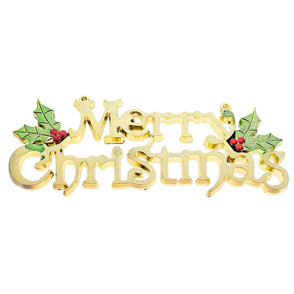 

Christmas Tree Decorations Plastic naments Letter Party Supplies Hanging Xmas Pendant Festive Atmosphere Birthday Outdoor