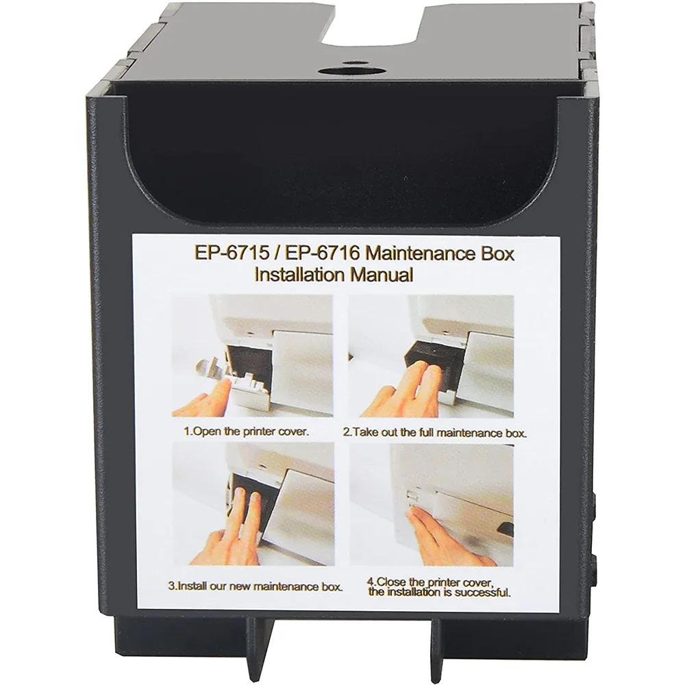 Caja de mantenimiento de tinta Compatible con Epson WorkForce Pro, T6715, T6716, PXMB7, PXMB8, wf 5790, WF-M5298DW