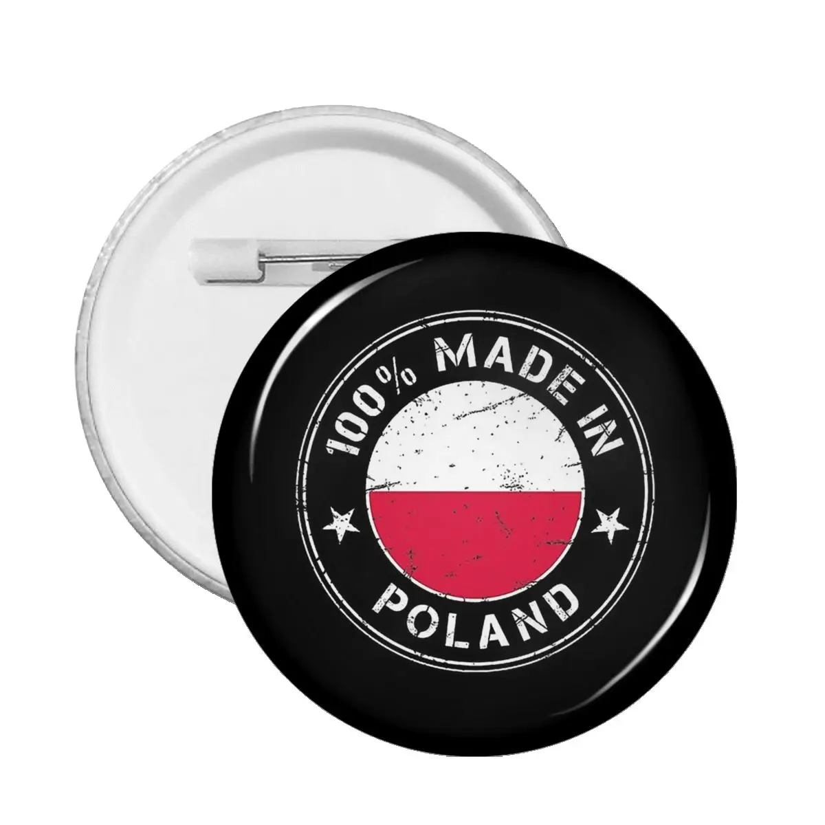 Poland Flag Soft Button Pin Clothes Brooch Creative Pins Jewelry Decor Cute Badge Made In Poland Birth Women Child Lapel