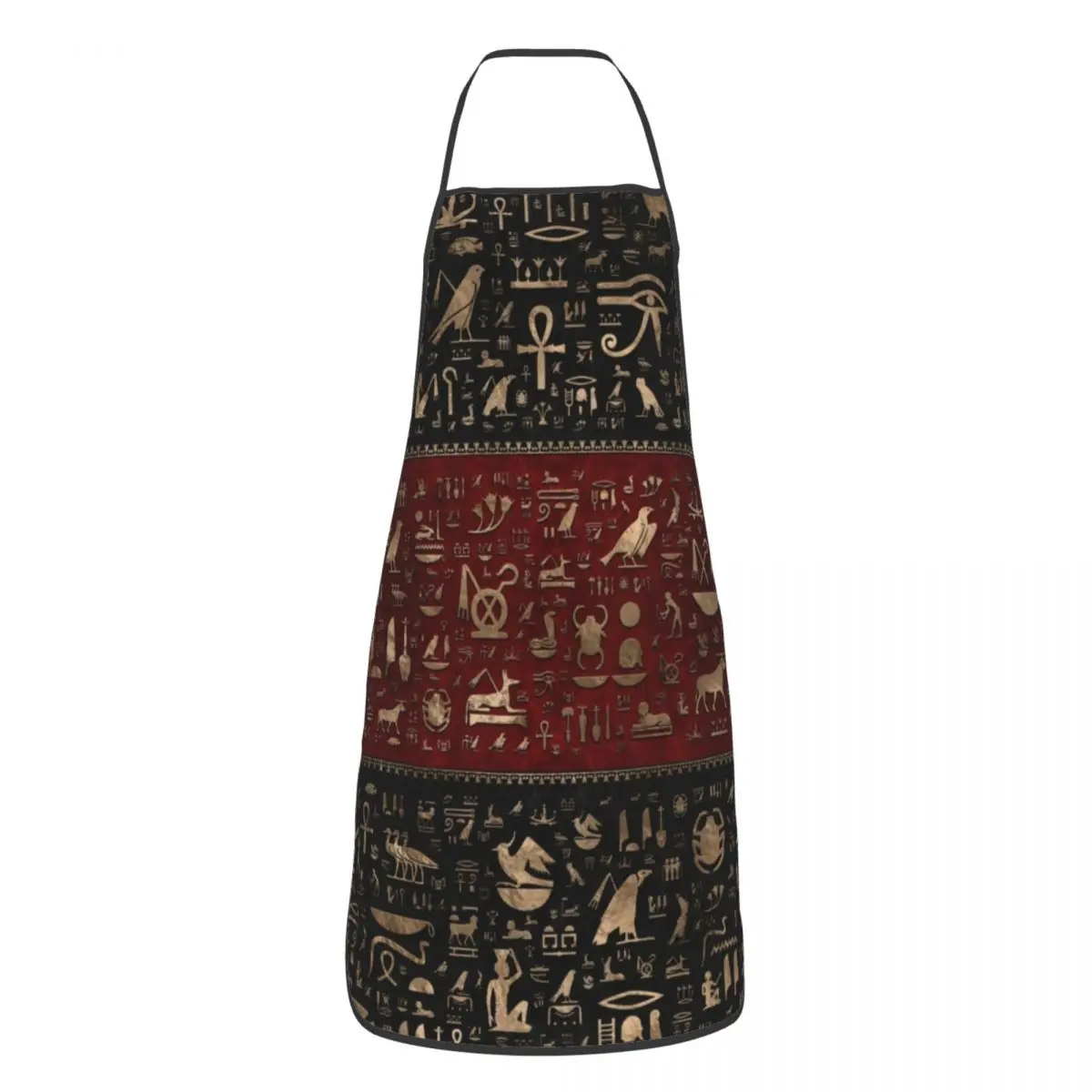 Ancient Egyptian Hieroglyphs Aprons for Women Men Egypt Culture Adult Unisex Kitchen Chef Bib Tablier Cuisine Cooking Baking