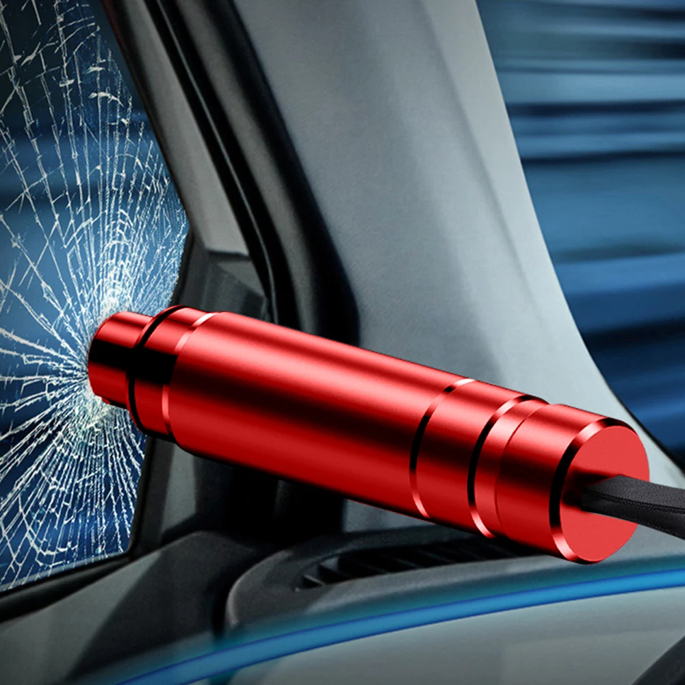 4개입 자동차 안전망치와 안전벨트 커터 자동차 생명망치 내구성 미니 창문 파괴기 수중 비상 상황용