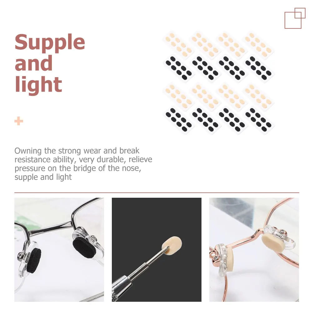 

Anti-Slip Nose Pads Skin-Friendly Adhesive Glasses Cushions Comfortable Lightweight Replaceable Supports For Sunglasses