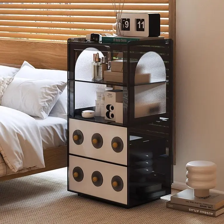 

retro dining side wine small apartment living room storage drawer chest cabinet against the wall tea cabinet