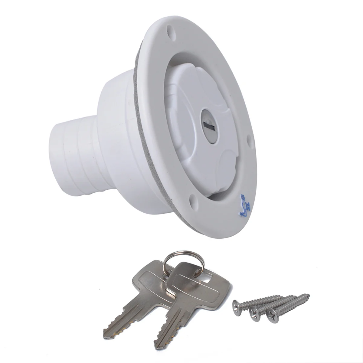 

Rv Accessories Water Inlet Hatch Trailer Accessory with Lock Replacement Fill Dish White