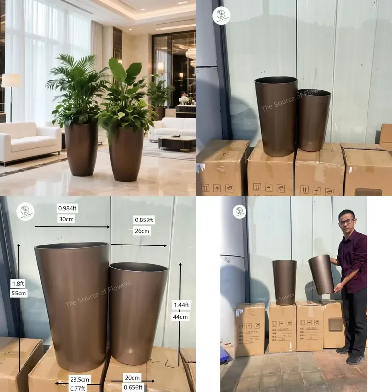 Smart Flower Pot for Indoor and Outdoor Use in Hotel Lobby Garden Decoration Planter