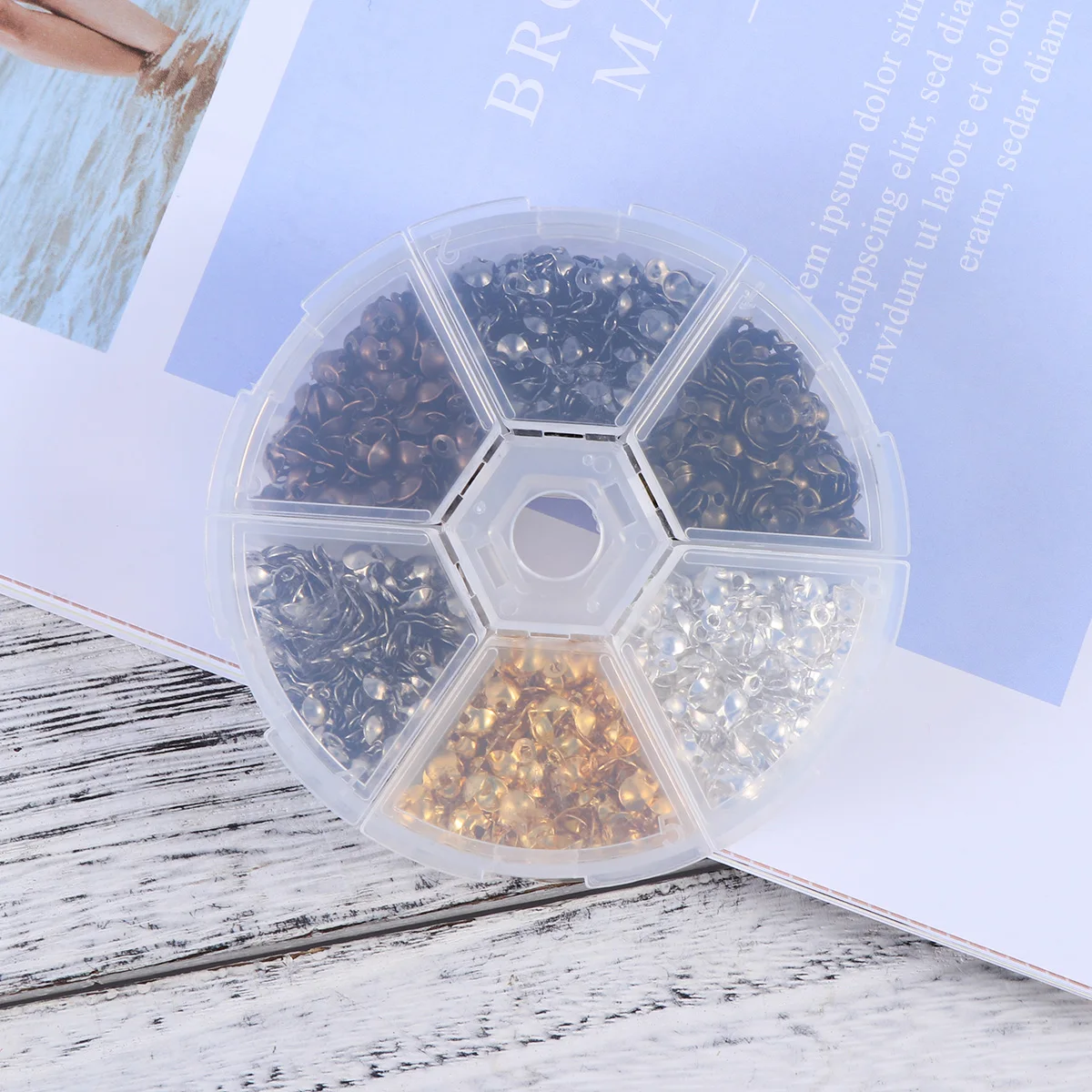 

Iron Buckle Accessories Set Durable Hide Knots Clam Shell Beads H made Jewelry Craft Supplies Various Colors