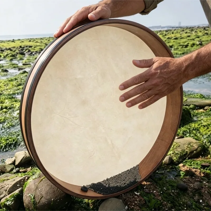 16/18/20 Inch Ocean Drum Handheld Sea Wave Drums Sound Healing Meditation Yoga Hand Drum Children Percussion Instrument with Bag