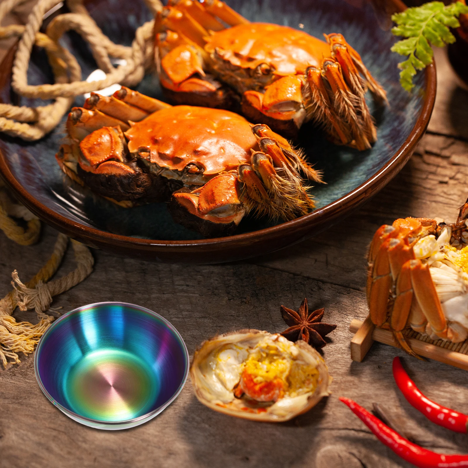 

Stainless Steel Sauce Dish Multi-Functional Condiment Bowl Small Soy Sauce Container Dipping Plate For Home Restaurant Use