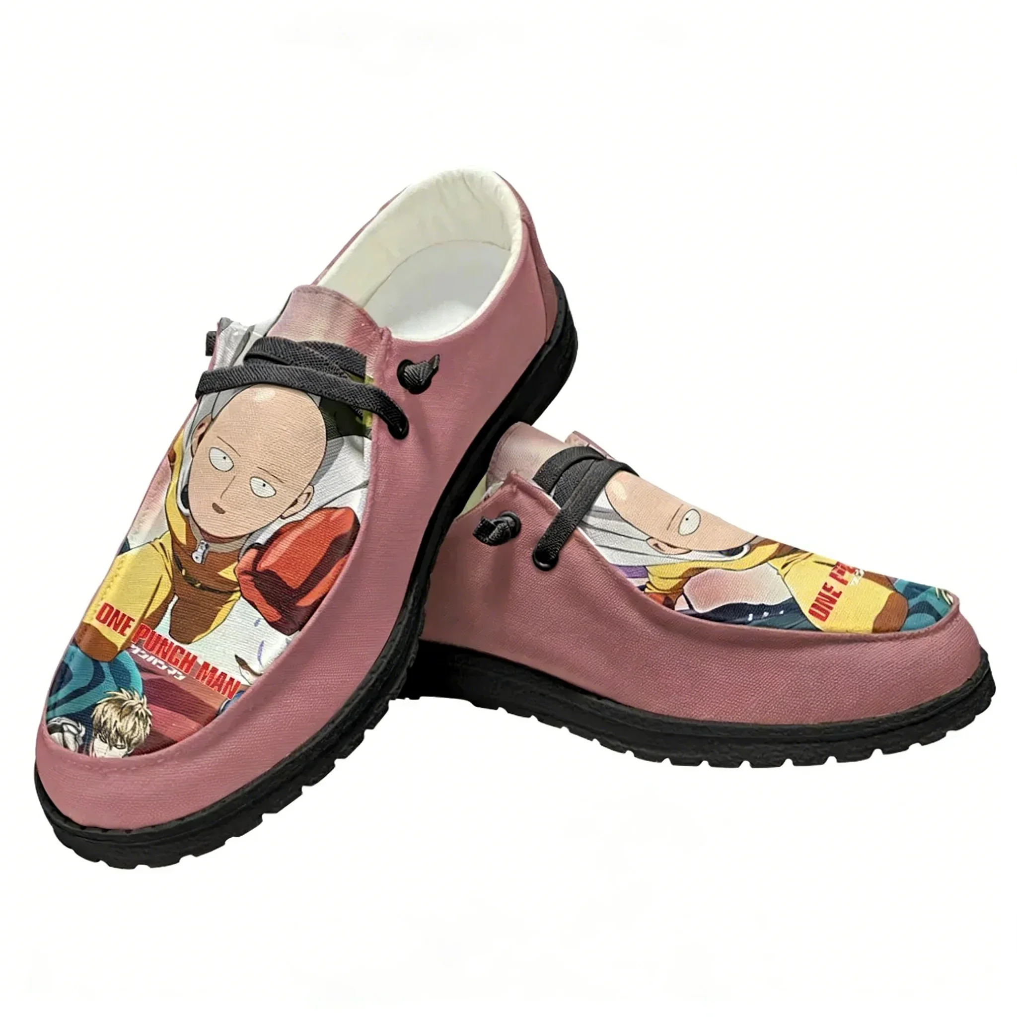 One Punch Man Casual Shoes Flat Shoe Men Woman Breathable Casual Indoor Outdoor Lightweight Footwear Couple Custom Made Shoe