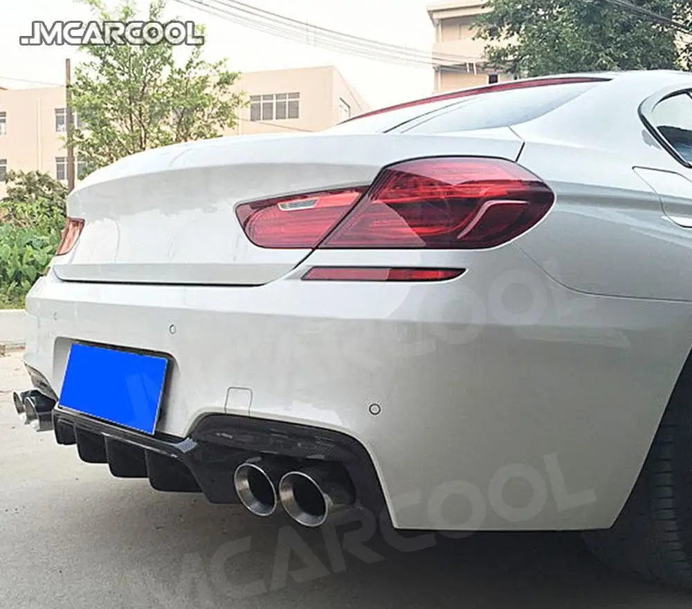 Pelembap Bibir Bumper Belakang Bahan Serat Karbon untuk BMW 6 Seri F06 F12 F13 M6 M Sport 2012-2016