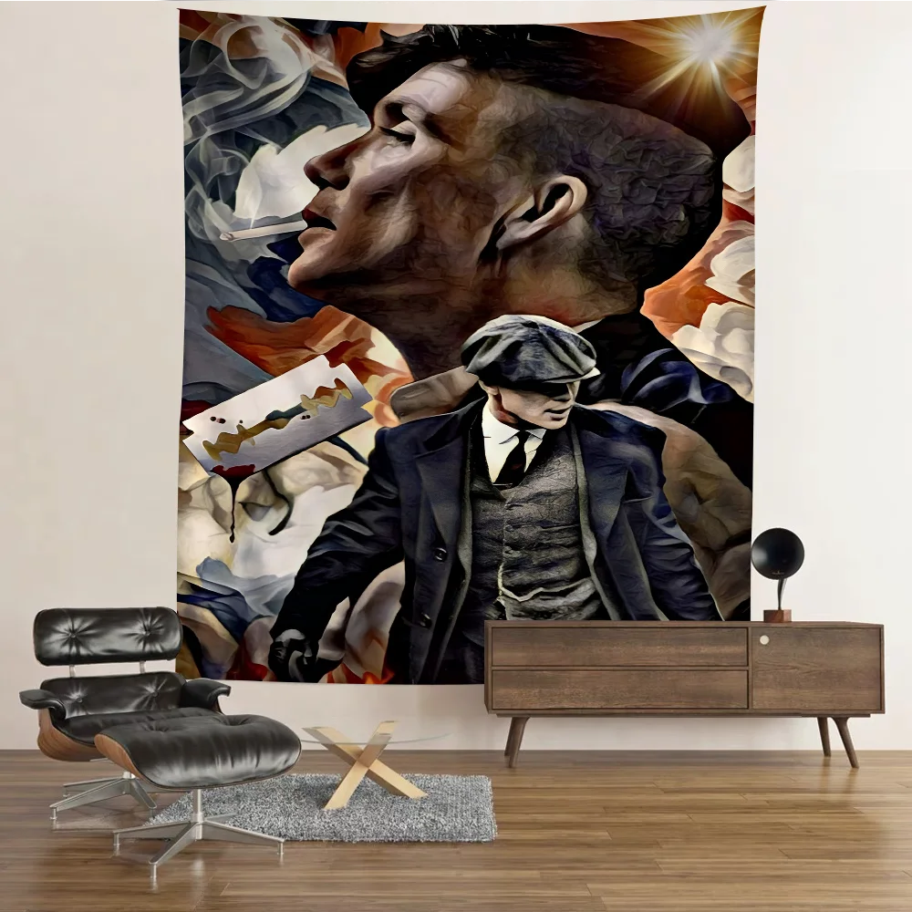 P-Peaky B-Blinders TV Cartoon Tapestry Bohemian Wall arazzi Mandala Wall Hanging Sheets