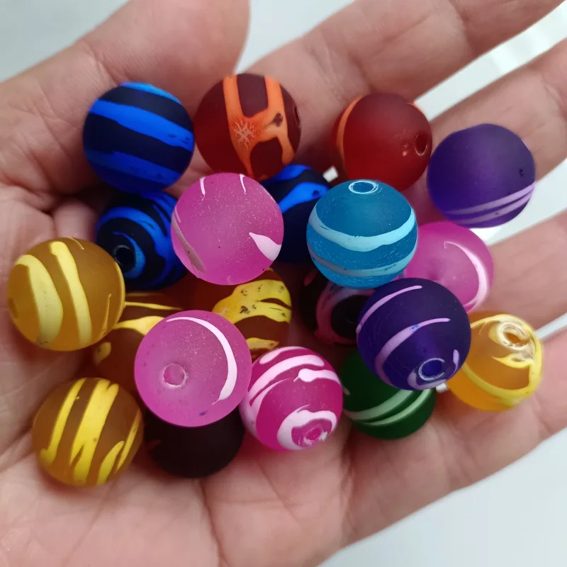 

200 шт. 16 мм персонализированные цветные матовые круглые бусины для рукоделия, изготовления украшений, бусин для ручек, подарков, ожерелий для мобильных телефонов, аксессуары