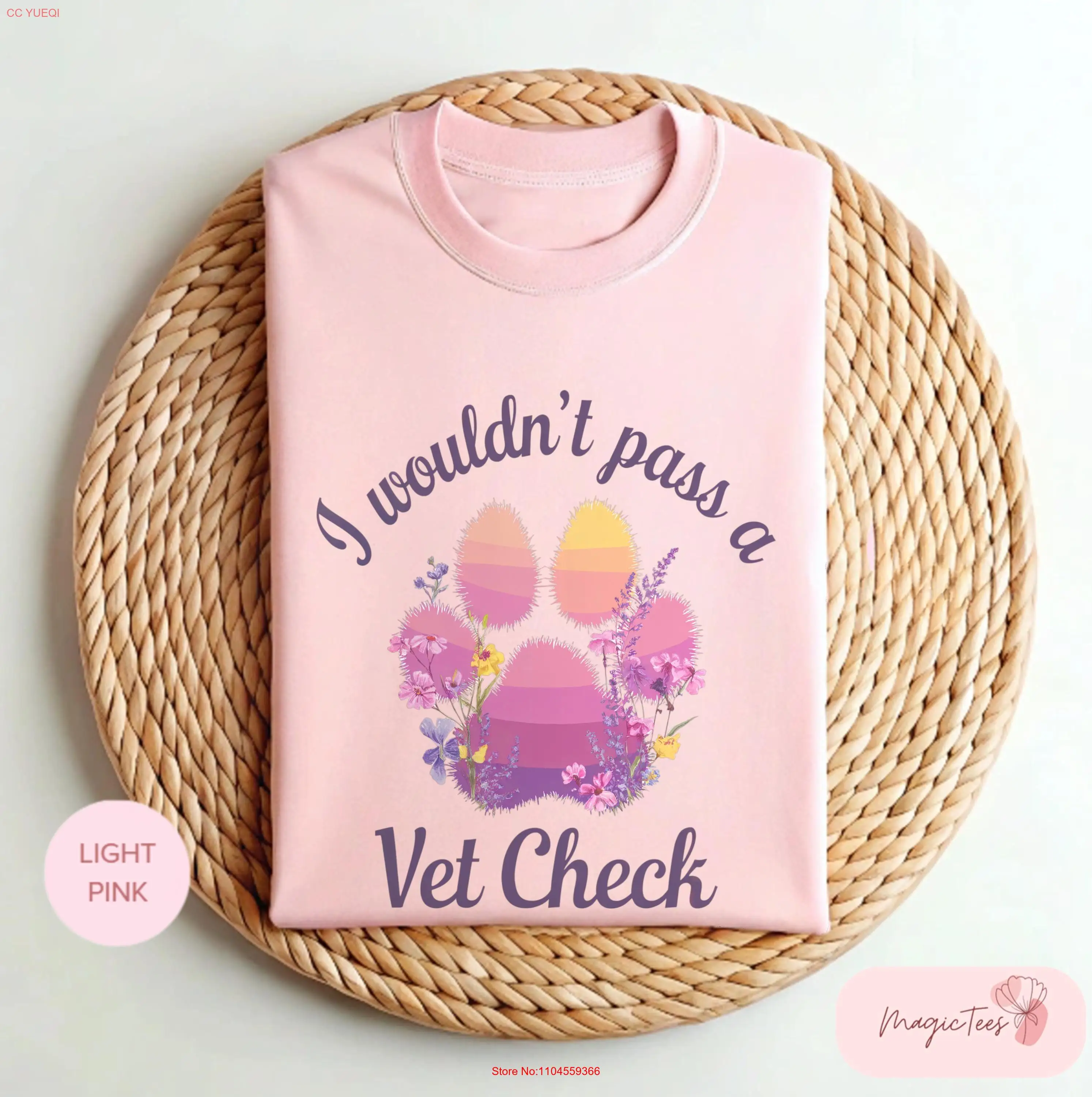 I Wouldn't Pass a Vet Check T Shirt Funny Equestrian Sarcastic Horse Country Girl Rodeo Cowgirl Humor