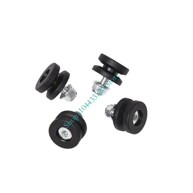 0XXD 4Pcs Rubber Grommets Spacer Gasket for Motorcycle Rear Trunks Offering Quick Release and Antislip Function