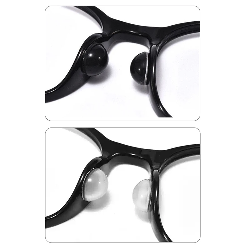 مكافحة زلة النظارات الأنف يدعم سيليكون النظارات غير مرئية وسادة هوائية مخدات أنف للنظارة شفافة لينة ذاتية اللصق حامل الأنف