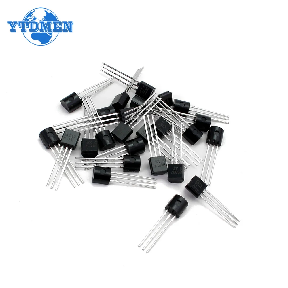 50 pz/lotto BC547 + BC557 ciascuno 25 pezzi BC547B BC557B Transistor NPN PNP TO-92 Kit Transistor triodo di potenza