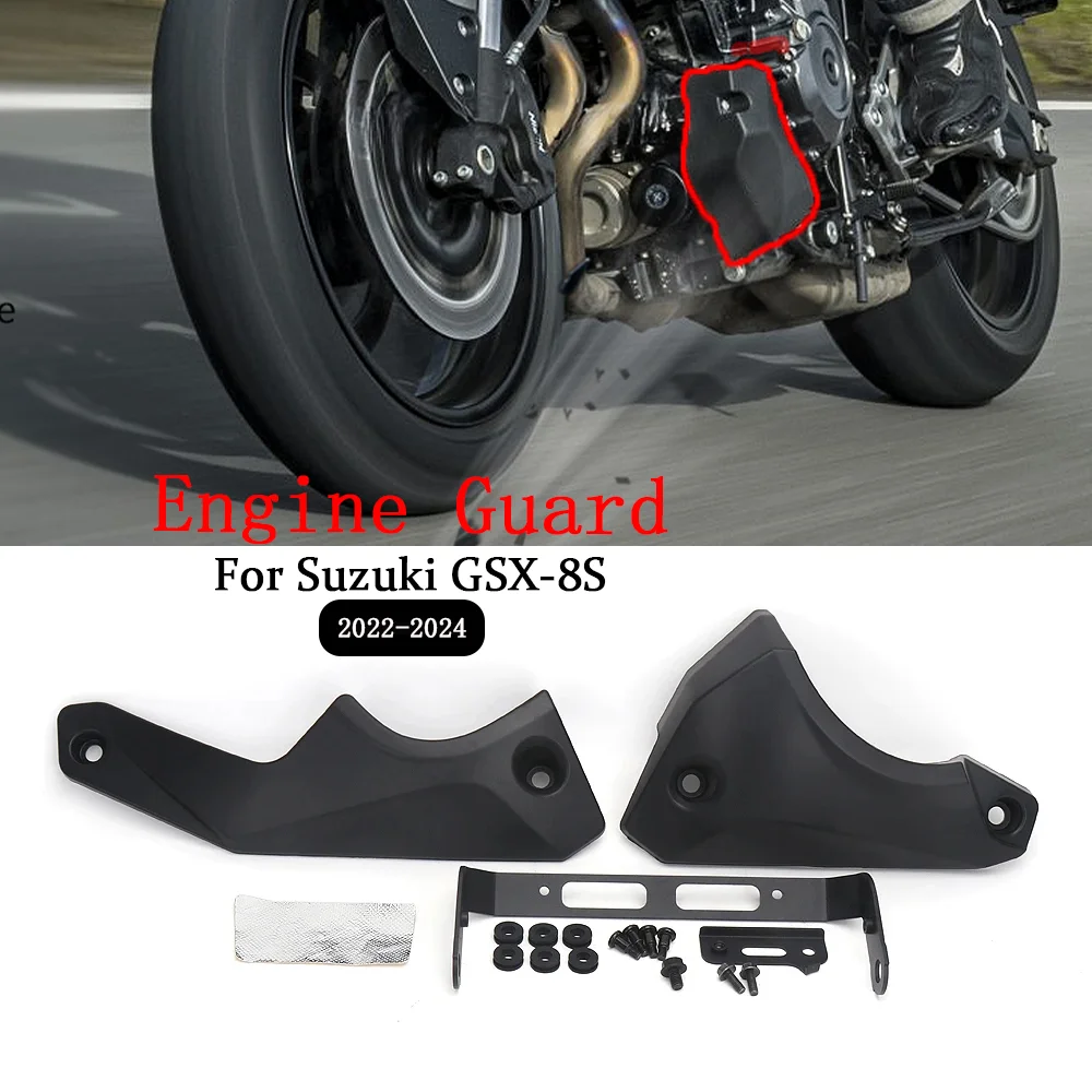 

Motorcycle Frame Engine Guard Side Protection Cover Fairing Protector Panel Accessories For Suzuki GSX-8S GSX 8S GSX8S 2022-2024