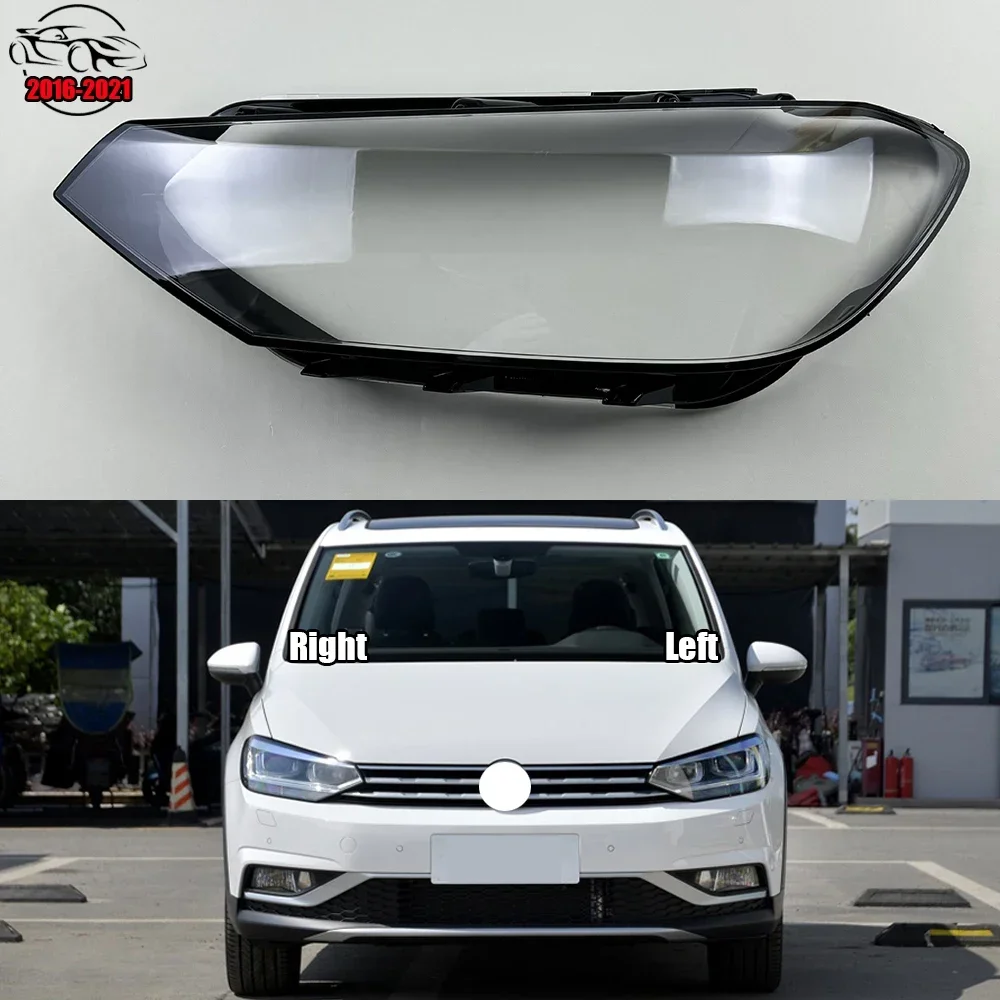 

For Volkswagen VW Touran L 2016~2021 Car Headlamps Transparent Lampshades Lamp Shell Headlights Cover Lens Headlight Glass Caps