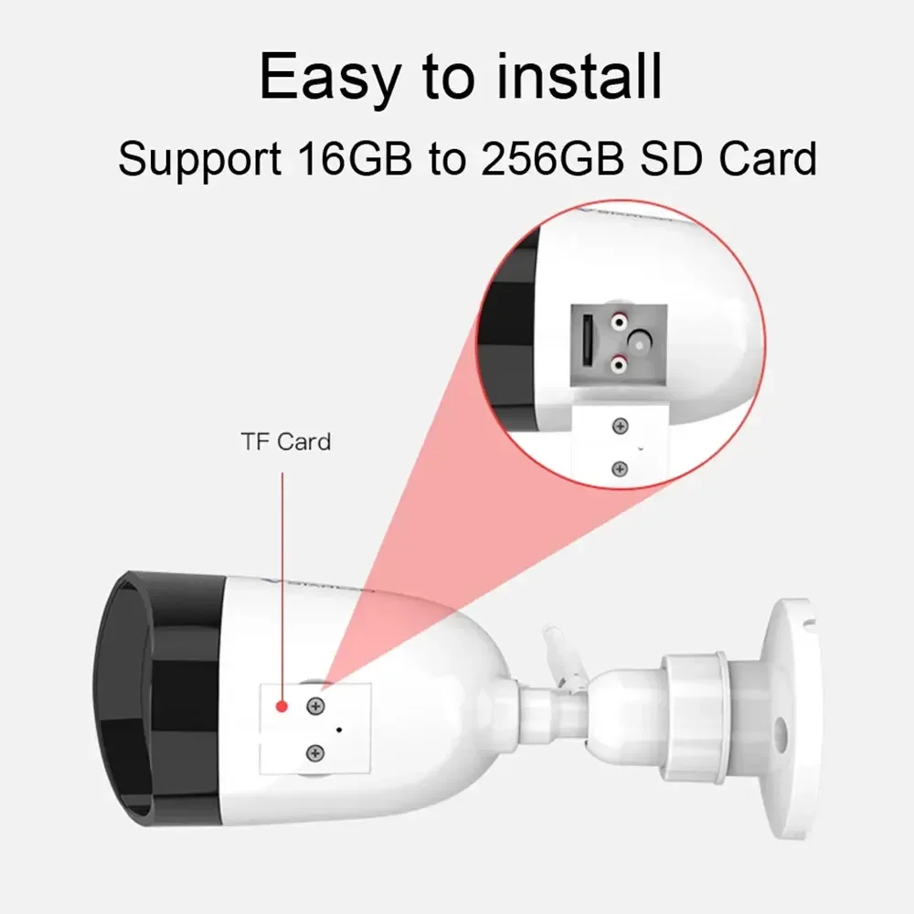 كاميرا Vstarcam 3MP رصاصة واي فاي كاميرا مراقبة الأمن الأشعة تحت الحمراء للرؤية الليلية إنذار الحركة مقاوم للماء كاميرا كشف الإنسان