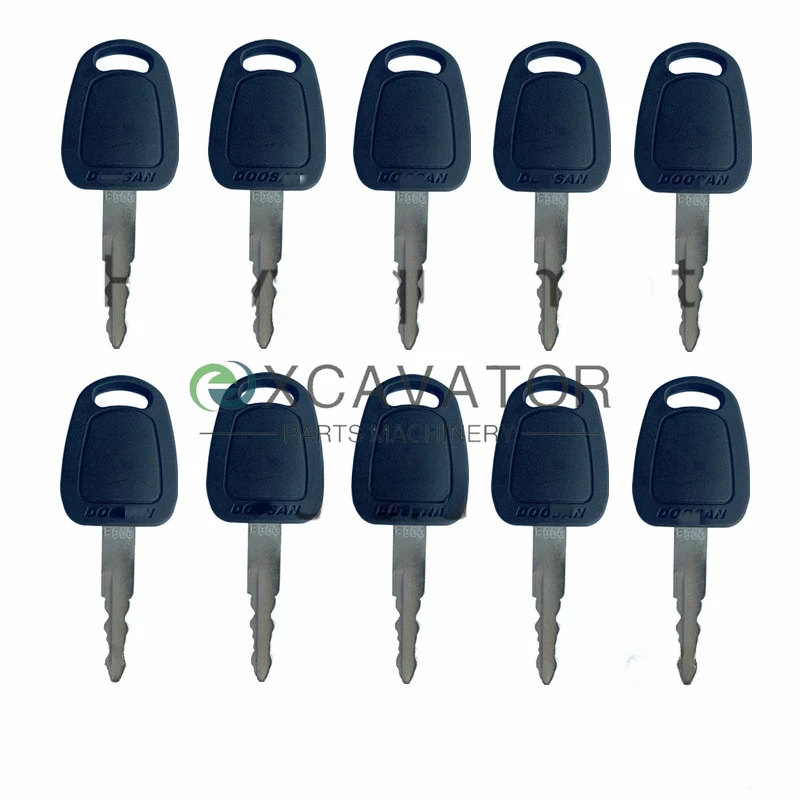 

10pcs Key For Bobcat Daewoo Doosan Terex Excavator Ignition Keys F900 K1009605B