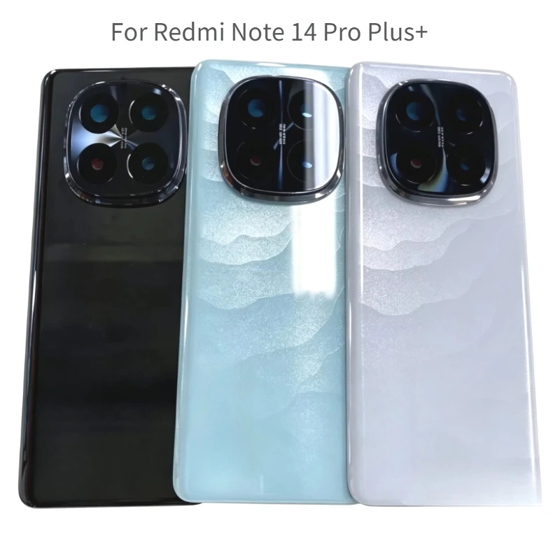 Note 14 Pro+ Cover For Xiaomi Redmi Note 14 Pro Plus Back Door Replacement Battery Case, Rear Housing Cover +Camera Lens +NFC
