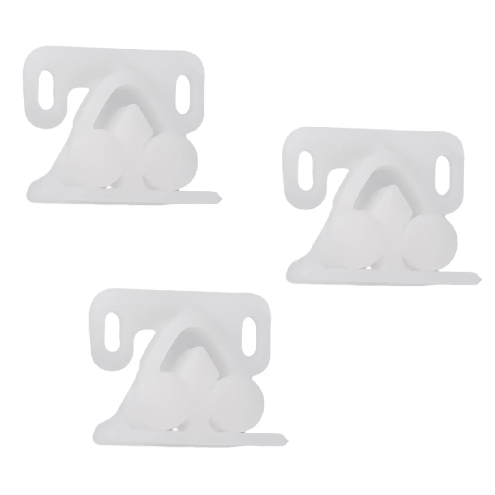 Convenient Set of 3 Marine Boat Ball Catch Door Cupboard Spring Roller Latch Made of ABS Plastic, Perfect for Various Furniture