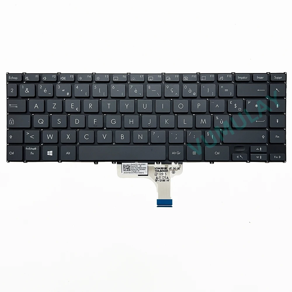 Imagem -04 - Teclado Retroiluminado para Asus Zenbook Ux363 Ux363e Ux363ea Ux363c Ux363ca Ux363j Ux363ja Ux371eaux371eux371ux371ja0knb04613fr 0knb0-4619sp Espanhol e Azerty