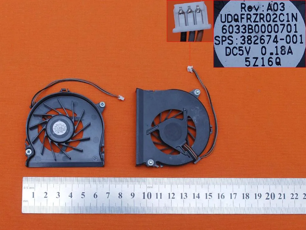 

New Laptop Cooling Fan For HP For Compaq NX6110 NX6120 NC6120 NC6130 Original PN:UDQFRZR02C1N CPU Cooler Radiator