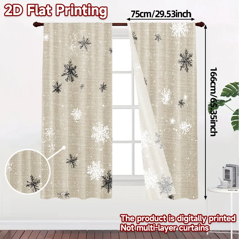2D Flat Printing,JIT 2pcs, Curtains (Without Rod) Festive Gnomes(3) Modern Creative Curtains Durable Polyester Curtains Outdoor