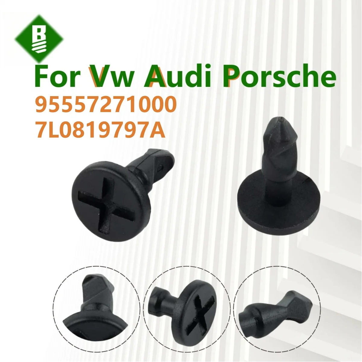 Image of 95557271000 7L0819797A Motorraumabdeckung Schraubenclip Befestigungsstiftabdeckung Passend für Porsche Cayenne Touareg Q7