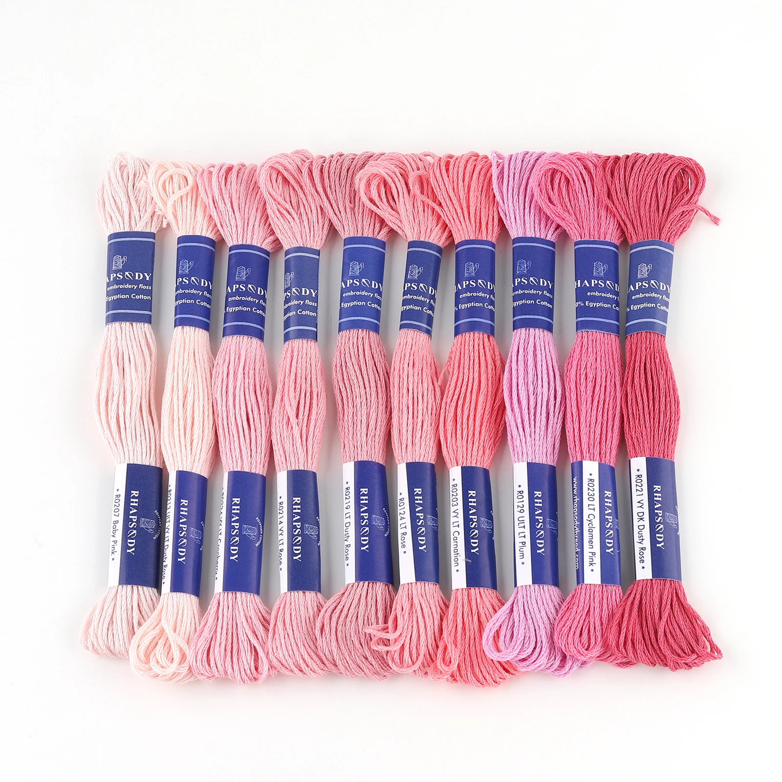 Egyptian Cotton Embroidery Floss 6 Strand 8 Meters Skein Double Mercerized Singed DMC Quality Cross Stitch Sewing Thread