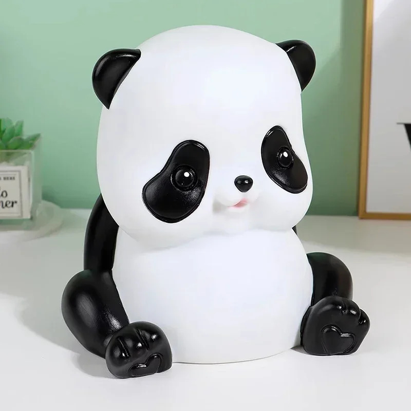 

K Panda Lucky Money Boxes Safe Small Children Kids Gift Mini Cute Euro Coin Piggy Bank Organizer Toy Shop Skarbonka Home Product