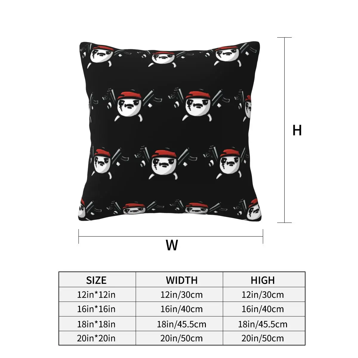 Brotato Potato Square Pillowcase Pillow Cover Cushion Decor Comfort Throw Pillow for Home Living Room