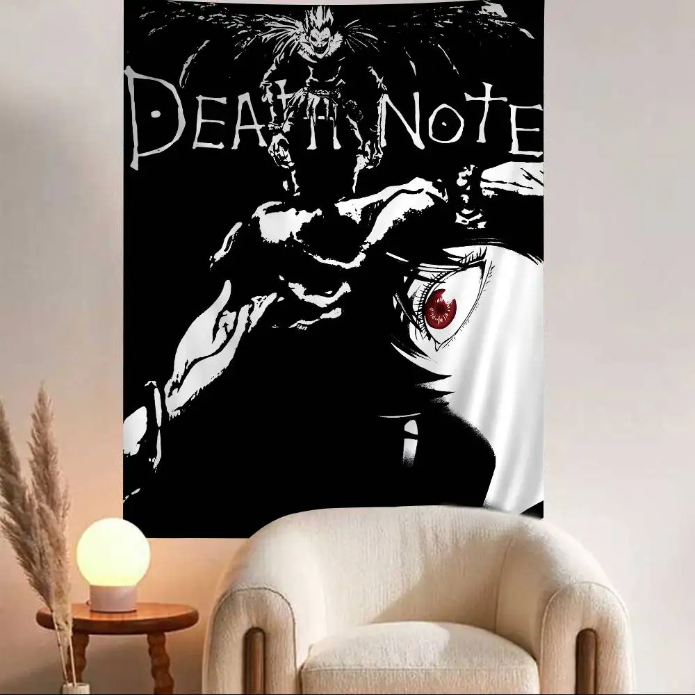 Anime Death Note Hippie Wandbehang Wandteppiche Bohemian Wandteppiche Mandala INS Home Decor