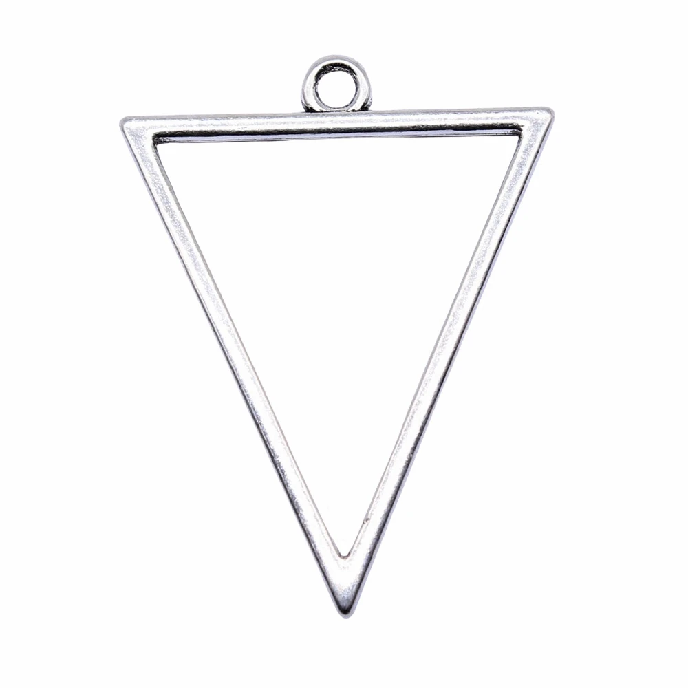 10pcs/lot Hollow Geometric Triangle Earring Accessories Charms For Jewelry Making Diy Accessories