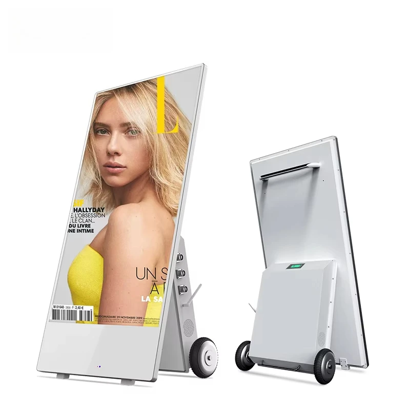43 Inch Outdoor Waterproof Android Foldable Portable Advertising Battery Powered Digital Signage Lcd Poster Screen Display