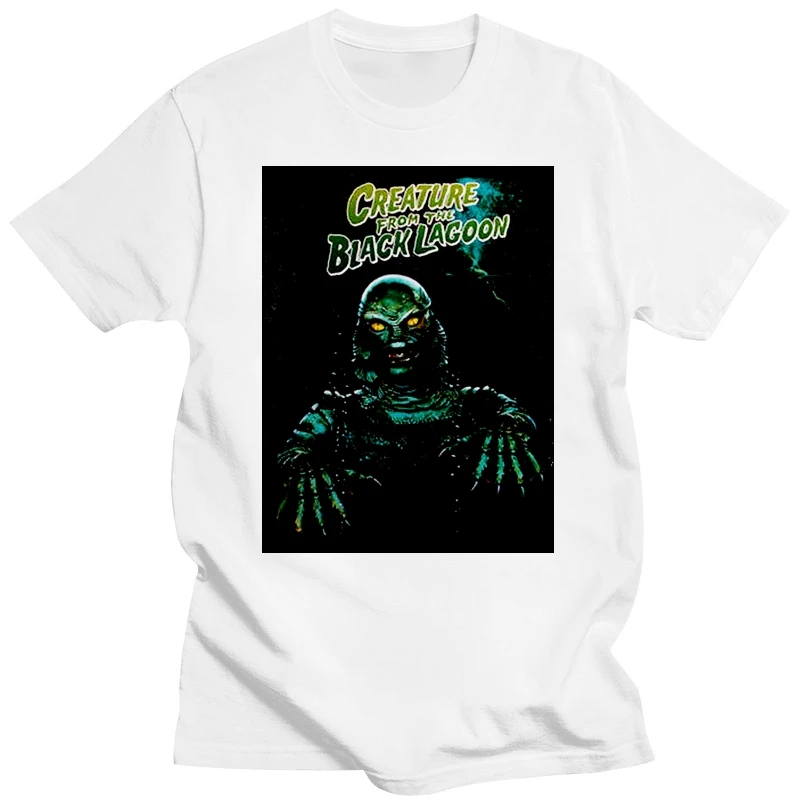 Creature From The Black Lagoon Tops Tee T Shirt 1954 3d Movie VHS Blue Ray DVD Figures Gyms Fitness Tops T-Shirt