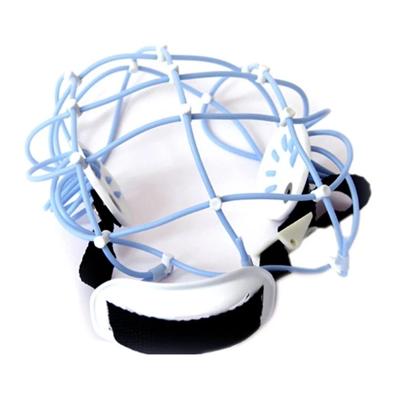 Adjustable Size Silicone Solid EEG Cap, A Topographic Mapping Instrument For EEG Machine Electrode Cap