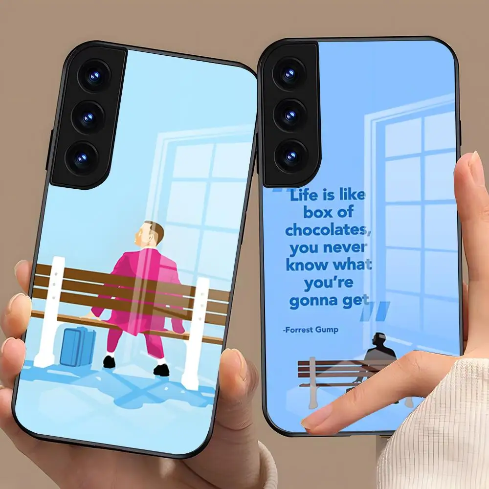 Movie F-Forrest Gump Phone Case For Samsung S26 S25 Plus S20 S20 Plus S22 Ultra S23 FE S21 Plus S21 Ultra Glass Cover
