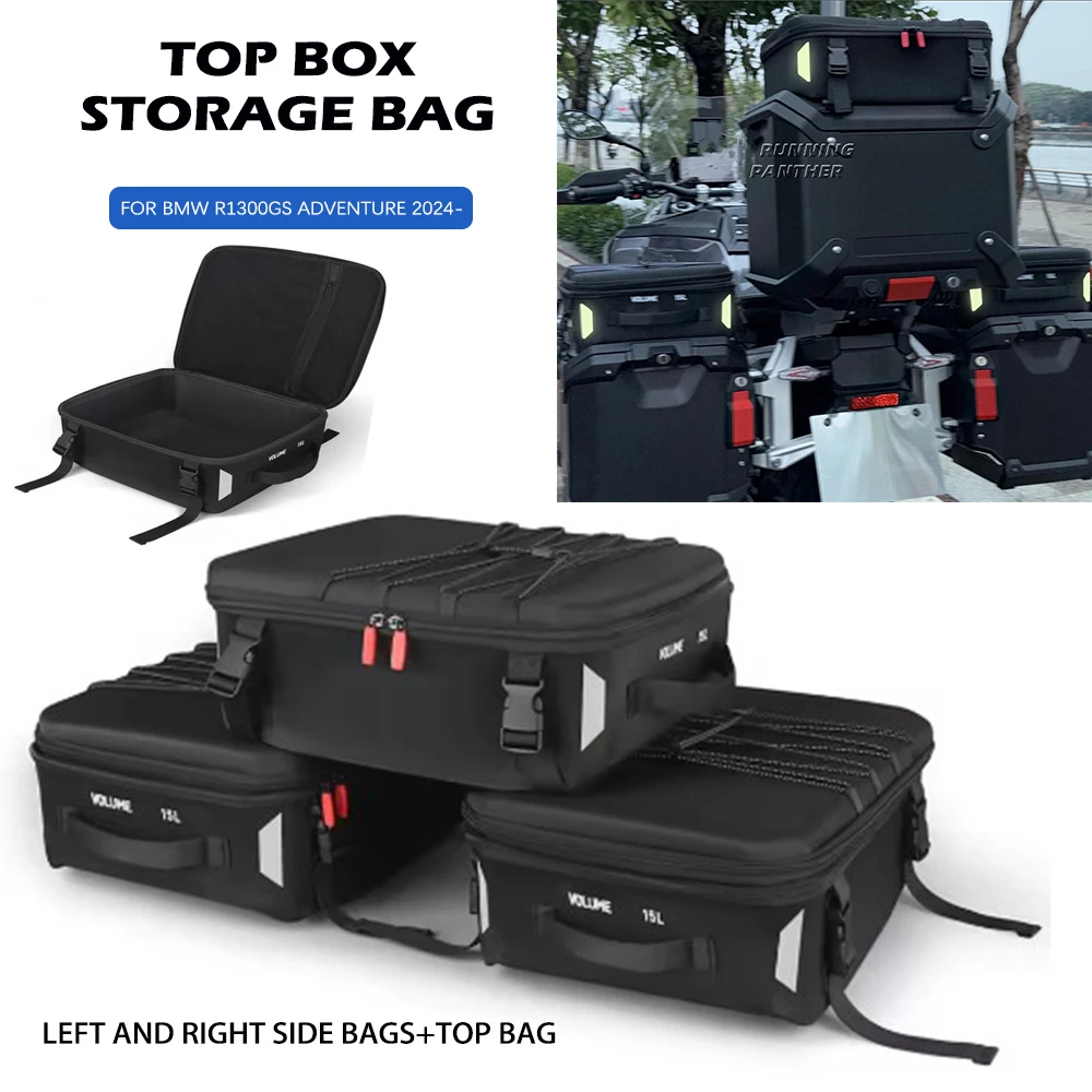 

Waterproof High-Capacity Motorcycle Trunk Top Bag for BMW R1300GS Adventure 2024-2026 Side Box Storage Bag Motorcycle Accessorie