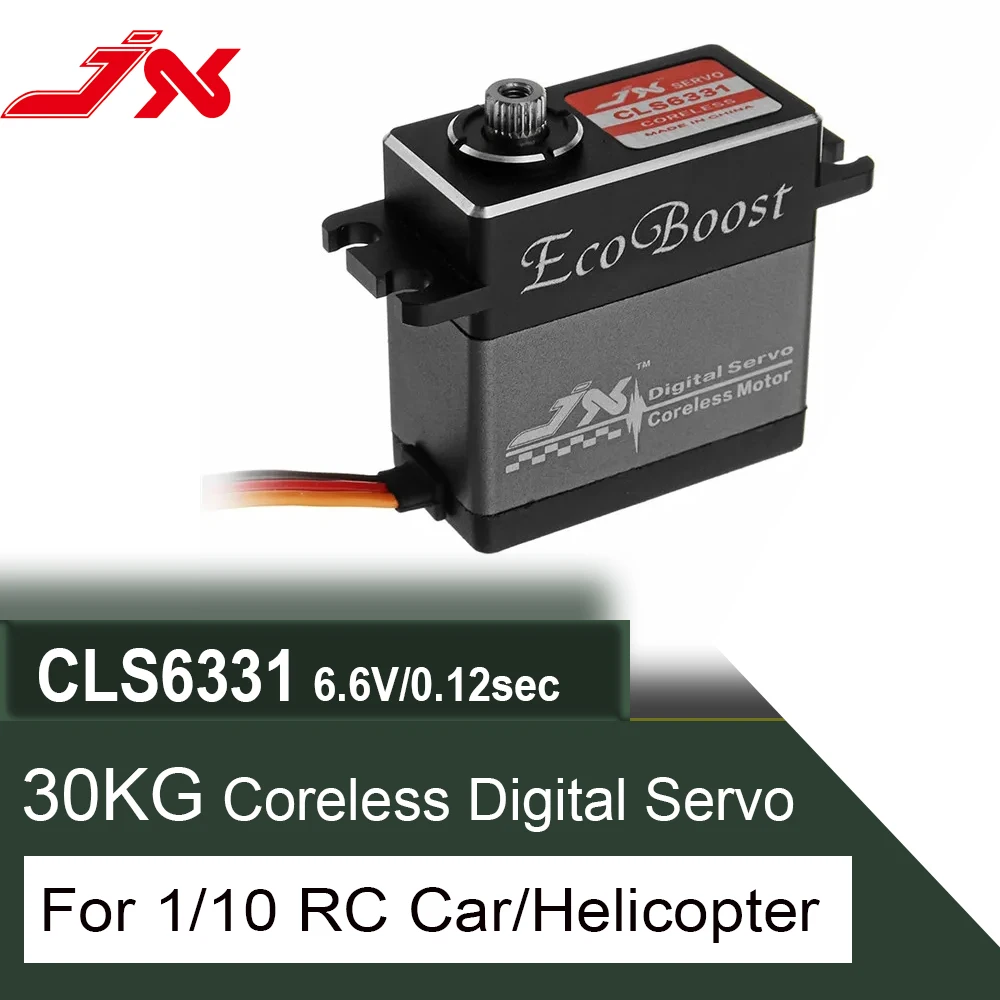 

JX Ecoboost-High Torque CNC Servo, Aluminium Shell, Metal Gear, Coreless, Digital Servo for RC Car, Robot Drone Parts, CLS6331,