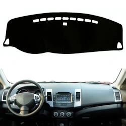 Car Dashboard Cover Dash Mat Pad For Mitsubishi Outlander 2007-2012 Anti-UV Sun Shade Dashmat Protect Carpet Rug Car Accessories