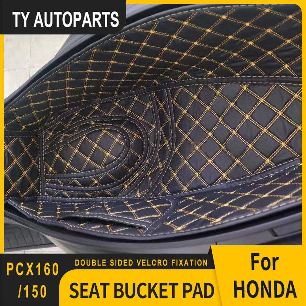 PU Rear Trunk Cargo Liner Protector for H-onda PCX125 PCX150 ADV150 PCX160 PCX 150 125 160 Motorcycle Seat Bucket Pad Accessorie