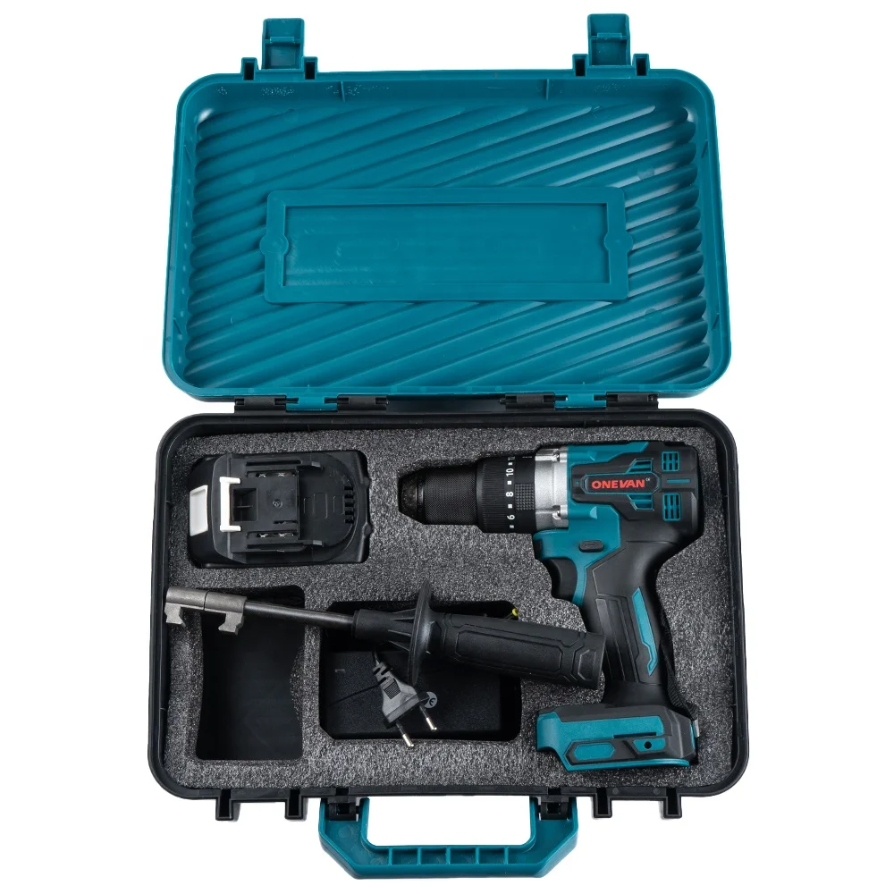 

650 Нм 13 мм патрон Бесщеточная ударная дрель Беспроводная электрическая отвертка Литиевая батарея Ледокол Копание для батареи Makita 18 В