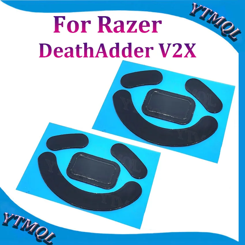 2-10set Mouse Feet Skates Pads For Razer DeathAdder V2X wireless Mouse White Black Anti skid sticker replacement connector