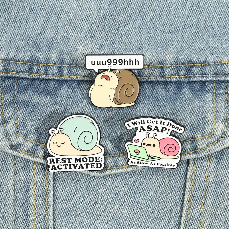 31 Arten Niedliche Tier-Emaille-Pins Kawaii Frosch Lesende Schweinchen Schnecke ASMR Broschen Rucksack-Anstecknadeln Accessoires als Geschenk Großhandel – Detail 2